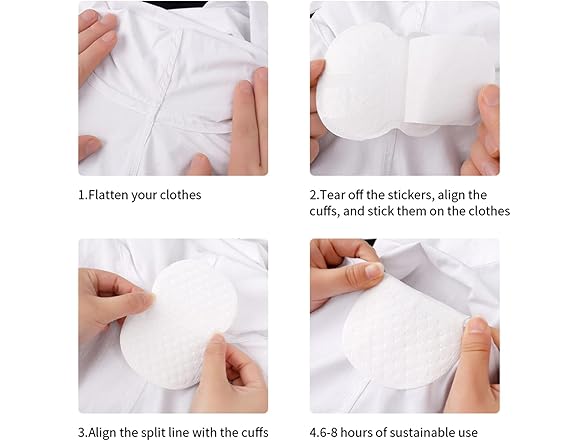 DLJFKLKLYFA Armpit Sweat Pads Disposable