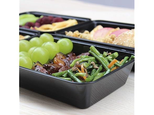 Enther Meal Prep Containers 12 Pack 1 Compartment