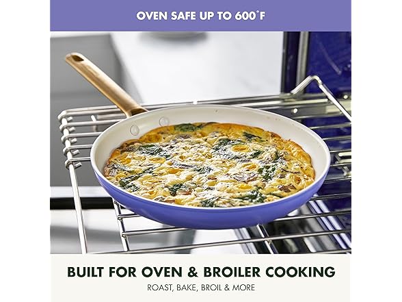 GreenPan Ceramic Nonstick 8" 10" & 12" 3 Piece Frying Pan Set