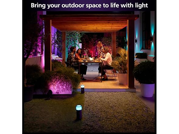 Philips Hue Calla Large Outdoor Pedestal Light (Low-Volt)