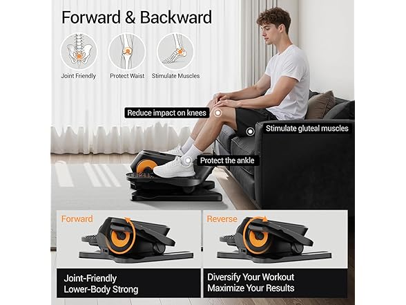 CURSOR FITNESS Under Desk Elliptical Machine | C2
