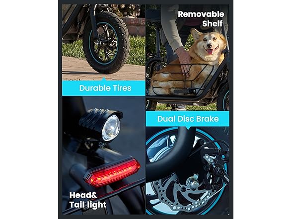 GYS-C1S E-scooter with seat basket