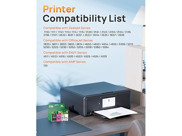 E-Z Ink 63XL Ink Cartridges Black and Color 2-Pk
