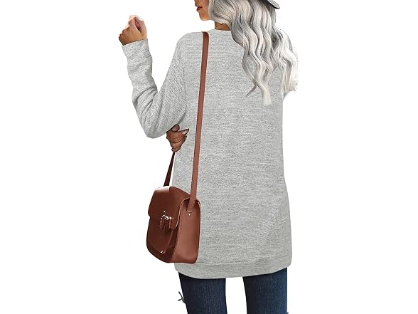 Agfiuytnl Women (XXL) Long Sleeve Crew Sweatshirts