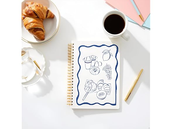 Pearhead Euro Breakfast Hardcover Spiral Notebook
