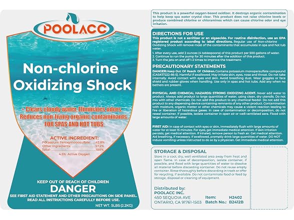 POOLACC Non Chlorine Spa Shock for Hot Tub - Gallery 8