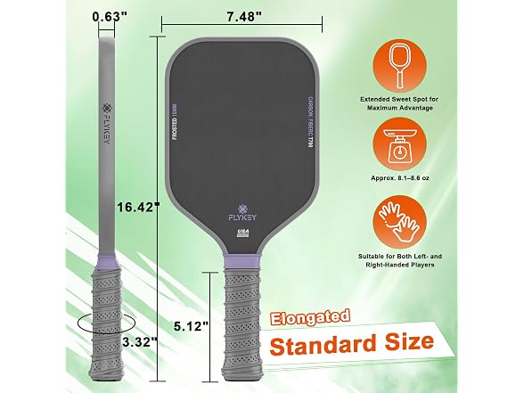 FLYKEY Pickleball Paddles, T700