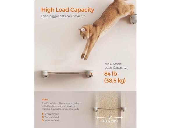 Feandrea Cat Wall Furniture, 1 Piece