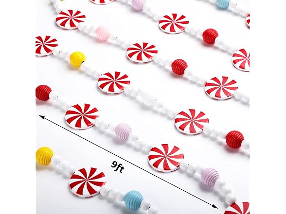9 ft Christmas Tree Candy Garland - Pepp