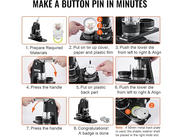 VEVOR Button Maker Machine