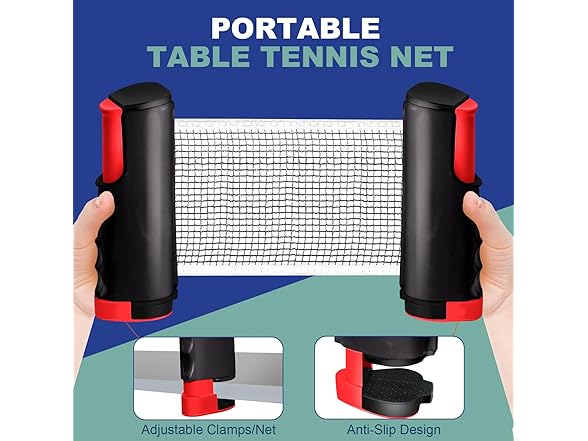 AMORPULSEE Retractable Ping Pong Net