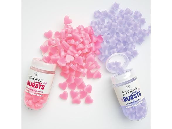 Jergens Cherry Almond Lotion Bursts Squishy Heart