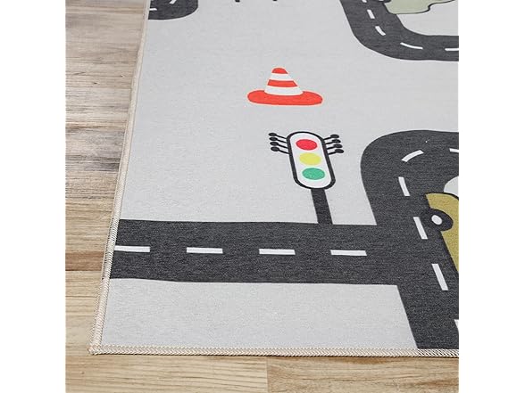 Superior Construction Zone Non-Slip Indoor Rug 5'x8'