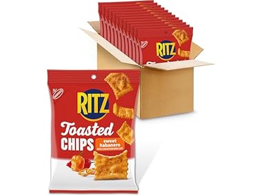 $19.99, Was $26.99, 25% Off! 12PK RITZ Toasted Chips Sweet Habanero Crackers dealfomo