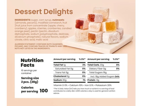 (5 Pack) Liberty Orchard Soft Fruit & Nut Candies Gift Set