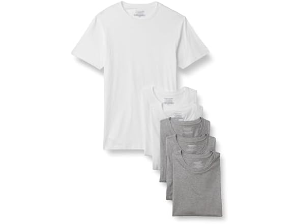 Medium Grey Heather/White Short Sleeve