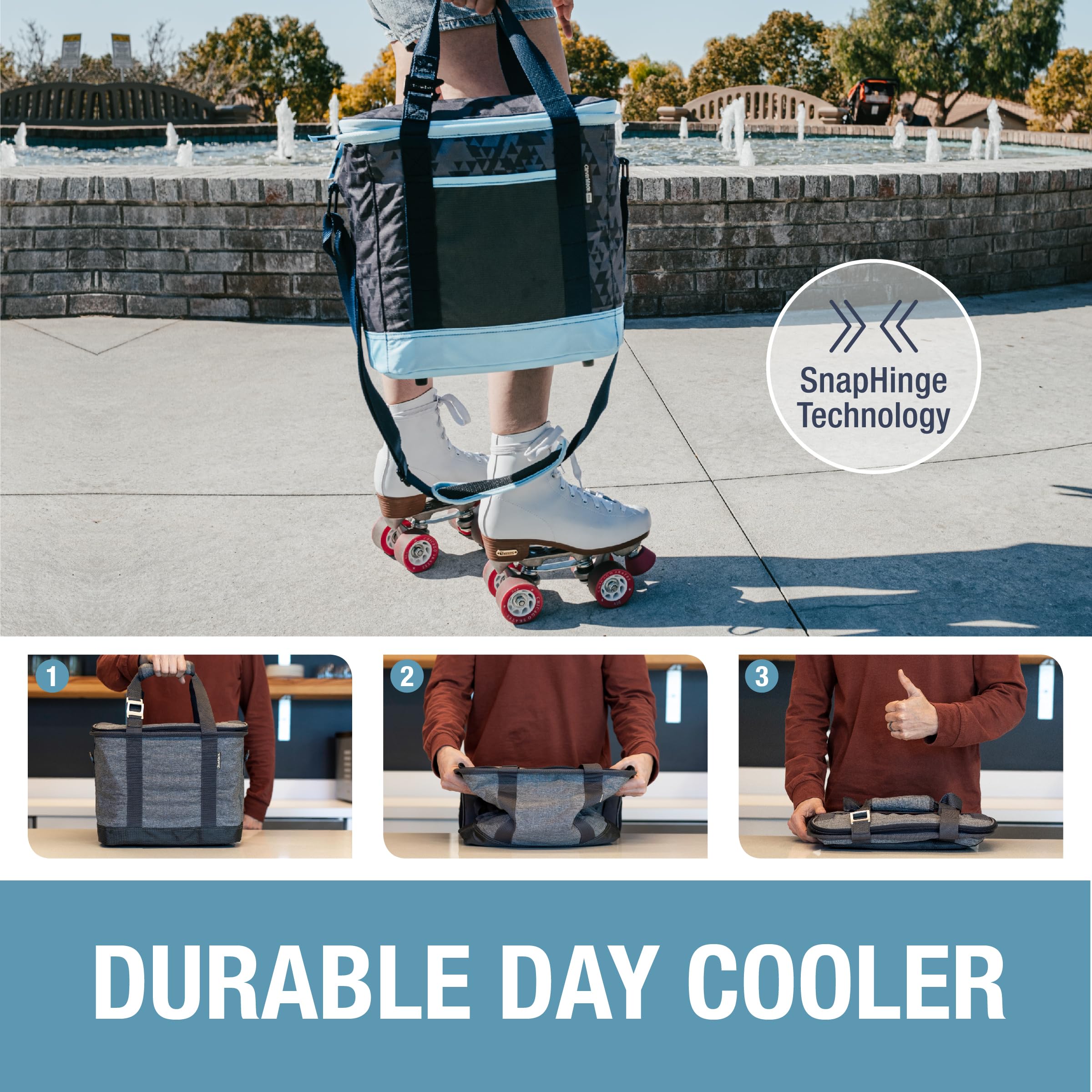 CleverMade Collapsible Cooler Bag, 24 Can - Camo - Gallery 12