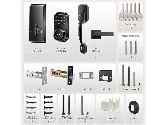 Ulecoce SL03 Front Door Lock Set