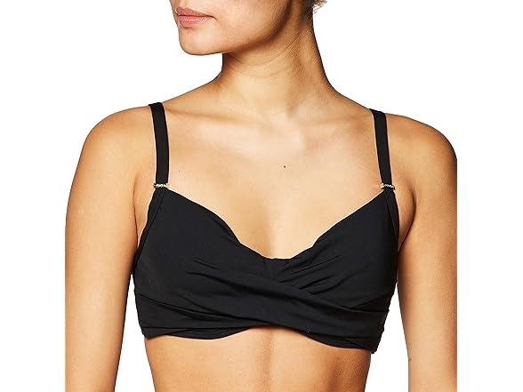 Calvin Klein Women's Swim Top Black (XL)