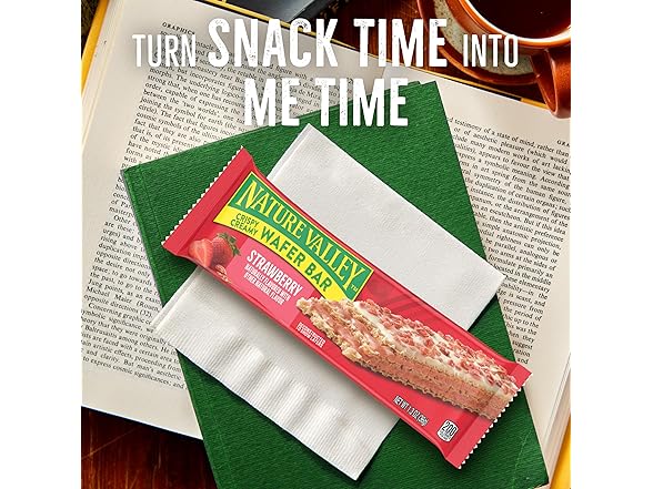 5CT Nature Valley Crispy Creamy Wafer Bars, Strawberry