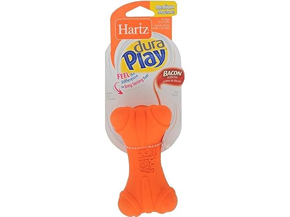 Hartz Dura Play Soft Dog Bone Toy, Assorted