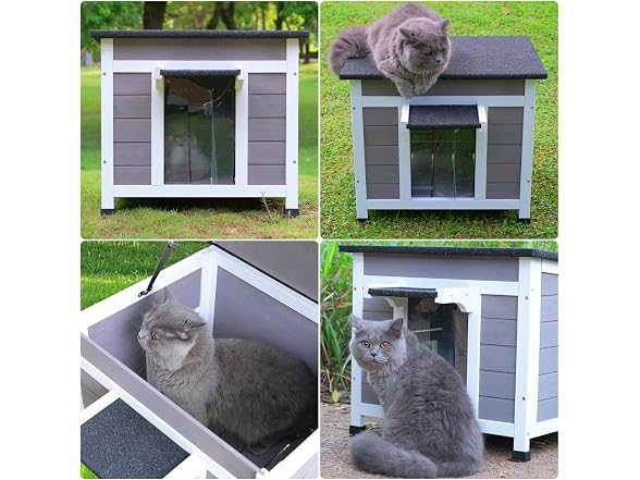Outdoor Cat House Feral Cat Shelter Weatherproof