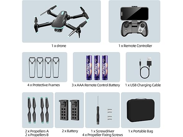 WEPETCO Drone with 1080P Camera
