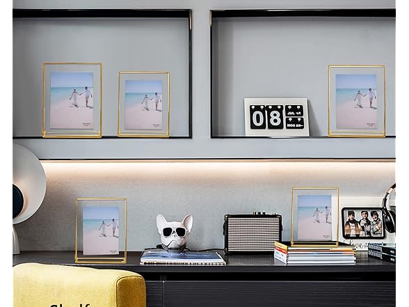 PHOSPHOR 8 x 10 Gold Picture Frame
