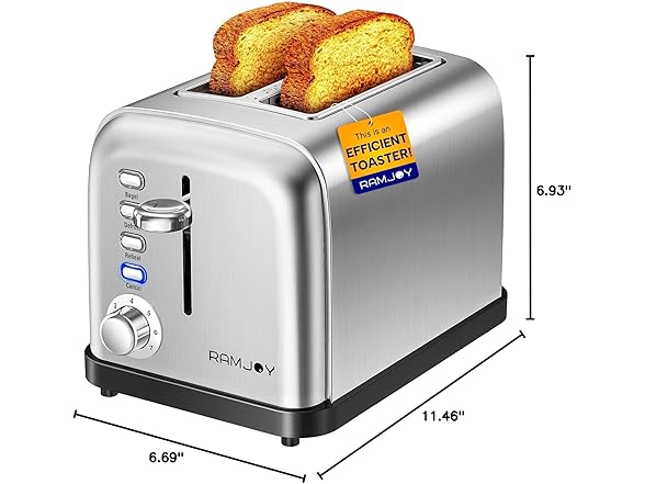 2 Slice Toaster Extra Wide Slots
