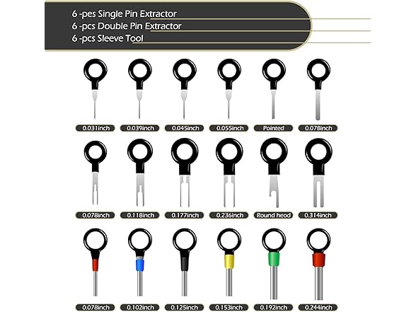 Zikefest Terminal Pin Removal Tool 41pc