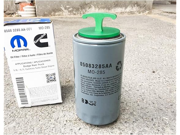 Aluminum Alloy Oil Filter Plug, Dodge Ram Diesel