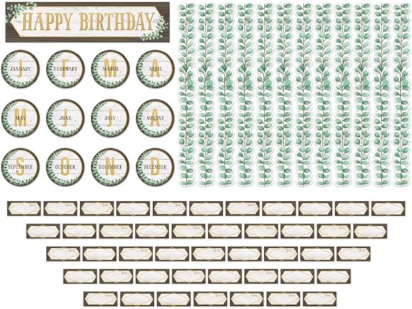Teacher Created Resources Eucalyptus Happy Birthday