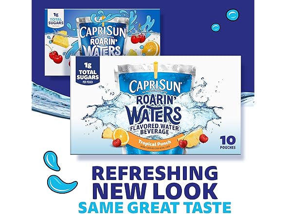 10ct Capri Sun Roarin' Waters Tropical Punch
