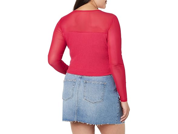 The Drop Martina Sweetheart Mesh Top