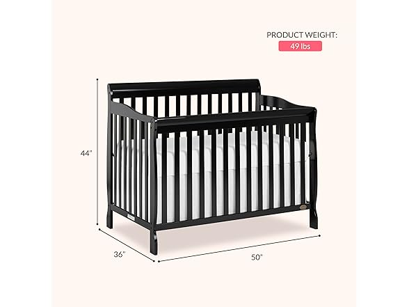 Dream On Me Ashton 4in1 Convertible Crib