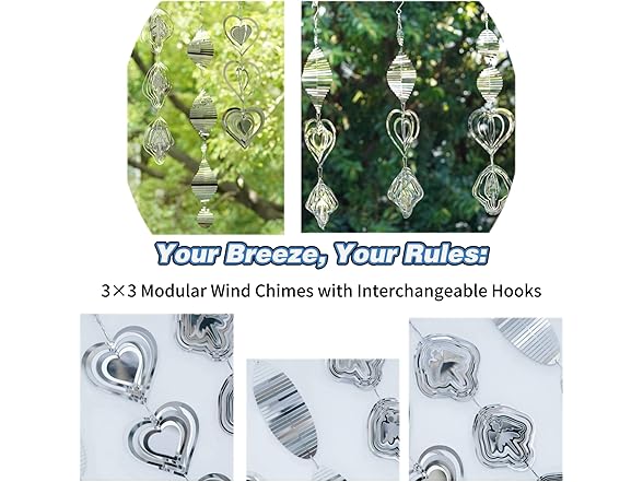 9pcs Metal Bird Scare Repellent Devices