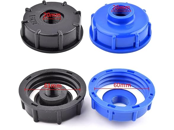 BVKINHFFO GAR-83 1/2in IBC Tank Tap Adapter Filter