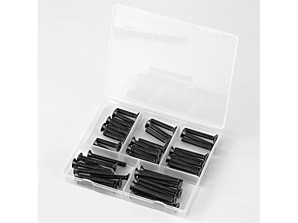 M6 Flat Head Socket Screws Kit 50Pcs