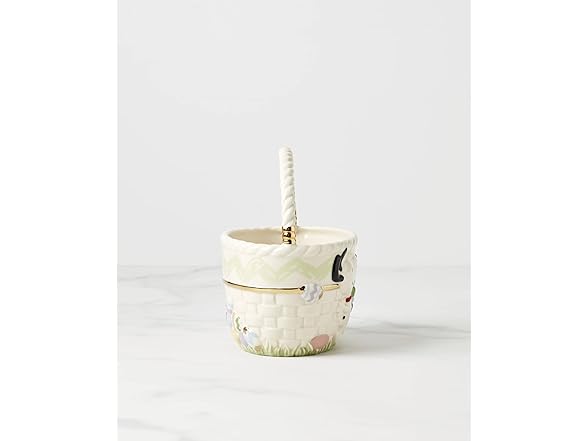Lenox Peanuts Easter Snoopy & Woodstock Basket, Spring Home Decor