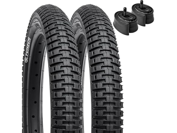 YUNSCM 16" Bike Tires & Tubes Set, 2-Pack
