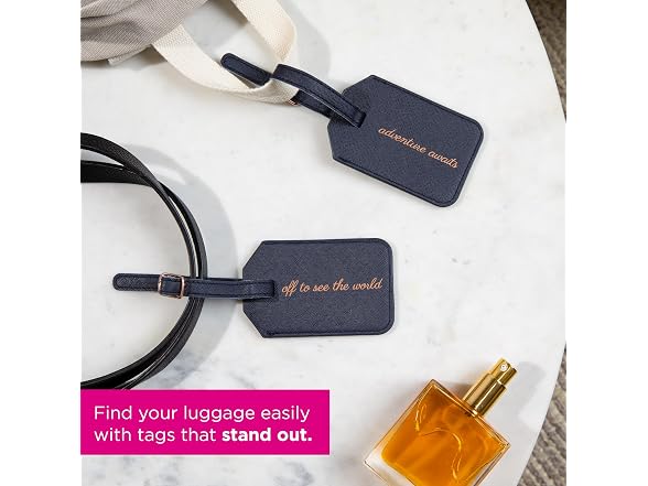 Miamica Mrs. & Mr. Luggage Tags, Set of 2