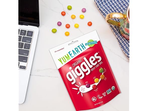 YumEarth Organic Giggles Chewy Candy 5 oz