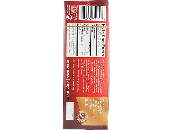 Barry's Tea Gold Blend irish, 80 Count (Pack of 1)