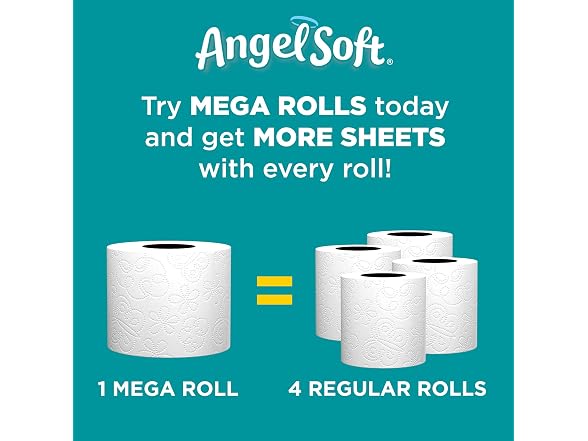 Angel Soft, Toilet Paper, Double Rolls, 12 Ct