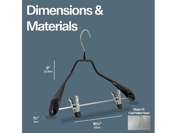 Non-Slip Metal Clothing Hanger for Suits