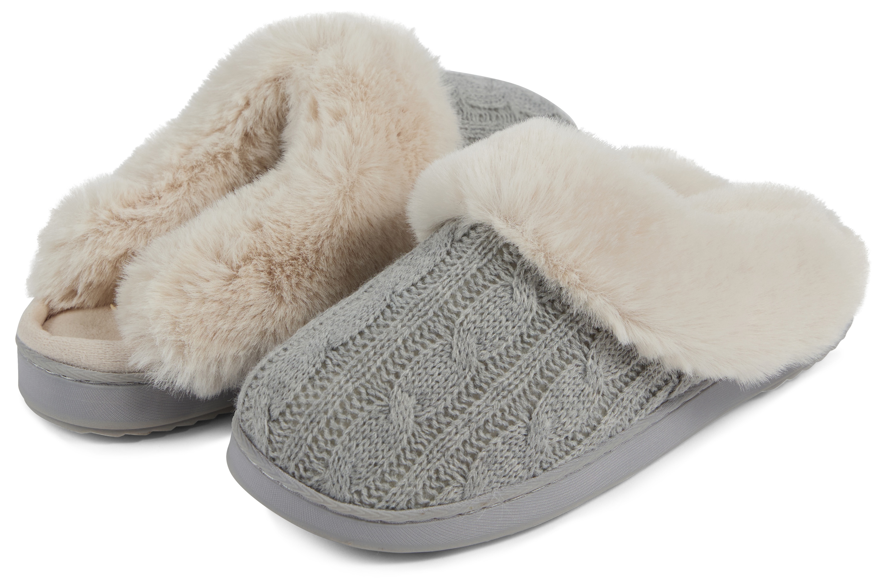 Floopi Women's Cable Knit Scuff Slipper - Gallery 10