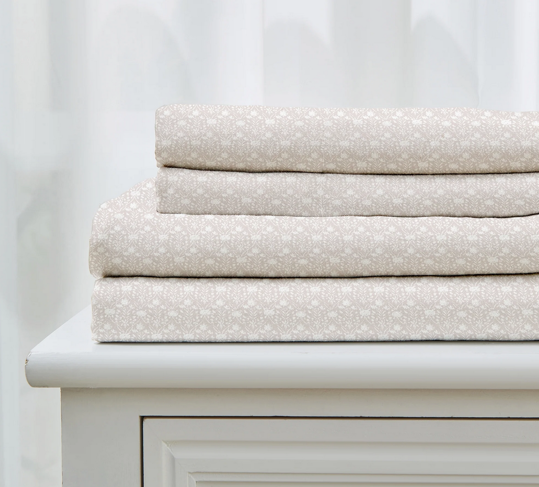 Patina Vie Printed Microfiber Sheet Set - Gallery 15