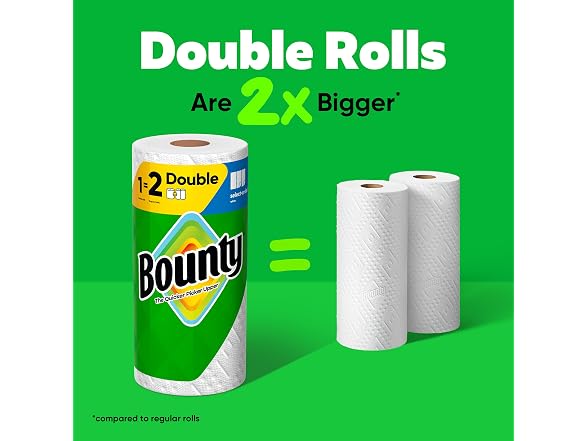 Bounty Paper Towels Select A Size White 6 Double