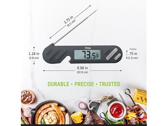 Taylor TruTemp Digital Instant Read Thermometer Meat Probe Gray