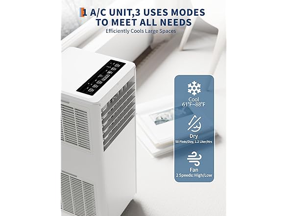 Vossfamul 8k BTU Portable Air Conditioner